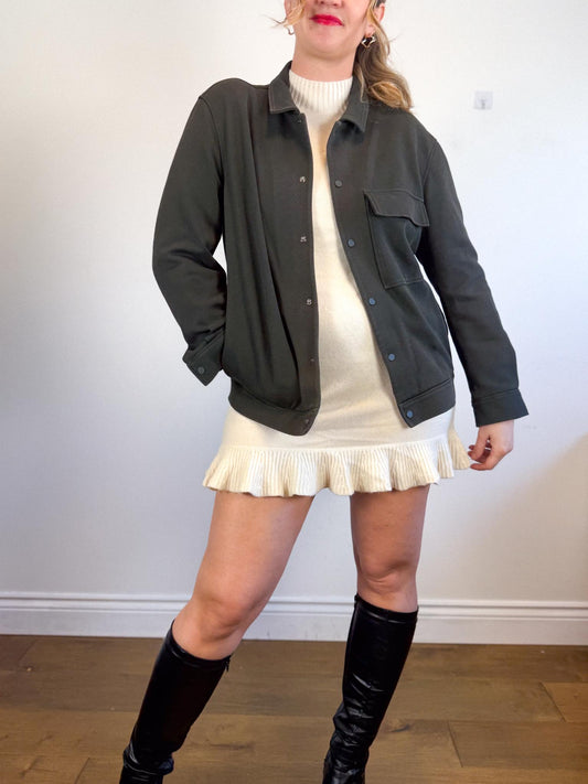 COS Shacket in Dark Green SOLD AS IS  (Size M)