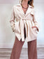 Elie Tahari Belted Silk Wrap Jacket in Marble Arch NWT (Size L)