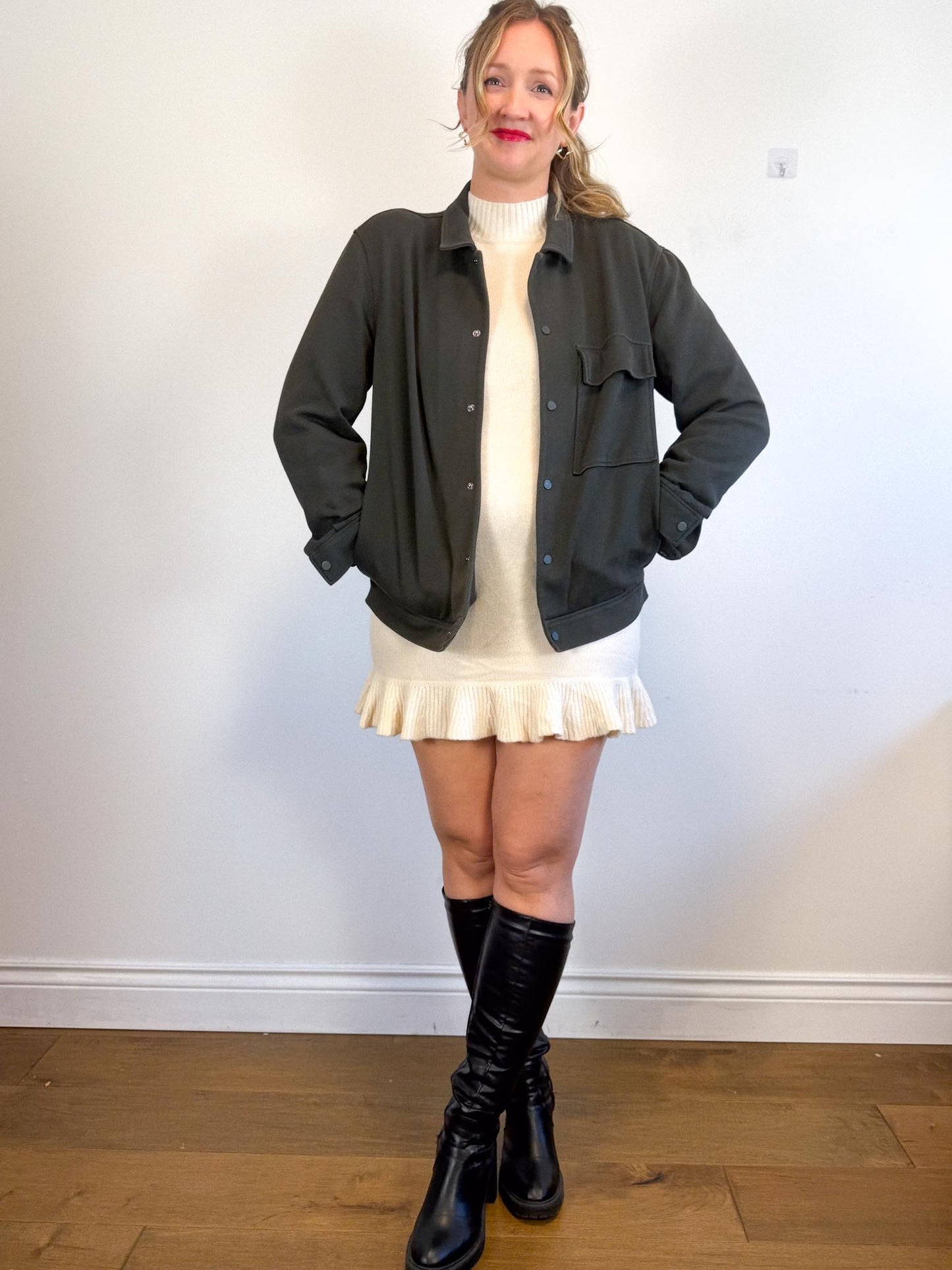 COS Shacket in Dark Green SOLD AS IS  (Size M)