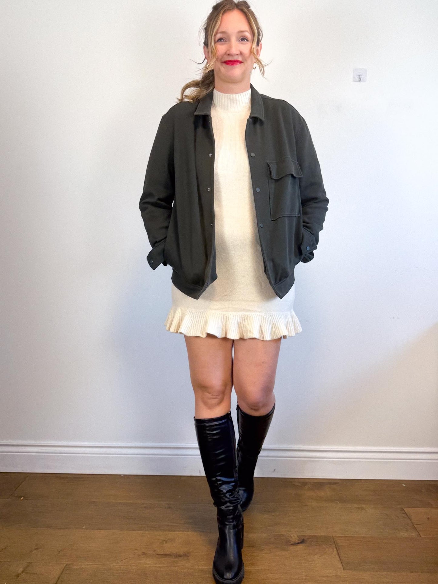 COS Shacket in Dark Green SOLD AS IS  (Size M)