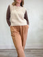 Madewell "Firgrove Cable Knit Sweater  in Ivory" (Size M/L)