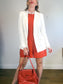 Judith & Charles "Roccoco Linen Blend Blazer in White" NWT (Size 12)