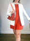 Judith & Charles "Roccoco Linen Blend Blazer in White" NWT (Size 12)