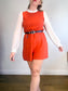 Allison Wonderland Slow Fashion "Chillin' Romper in Rust" (Size 10)