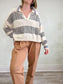 Lucky Brand Chunky Knit Henley Sweater SOLD AS IS (Size XL)