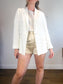 Judith & Charles "Roccoco Linen Blend Blazer in White" NWT (Size 12)