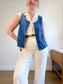 Vintage 70s Silk Lace Blouse (Size M/L)