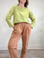 the kemist Designer Loungewear Pleated Pants in Nude (Size XL)