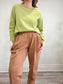 the kemist Designer Loungewear Pleated Pants in Nude (Size XL)