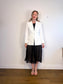 Judith & Charles "Roccoco Linen Blend Blazer in White" NWT (Size 12)