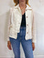 Laurel Designer White Linen Blazer (Size S)