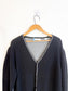 Random Identities Designer Wool & Cashmere Bicolour Cardigan in Black/Grey (Size L)
