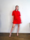 Everlane Chore Mini Dress / Coat in Red (Size M/L)