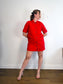 Everlane Chore Mini Dress / Coat in Red (Size M/L)
