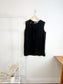 VRG GRL "Yuri Linen Mini Dress / Tunic Top in Black" (Size L)