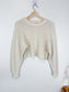 Wilfred Free "Fortune Crop Sweater in Cream" (Size M)