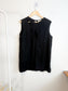 VRG GRL "Yuri Linen Mini Dress / Tunic Top in Black" (Size L)
