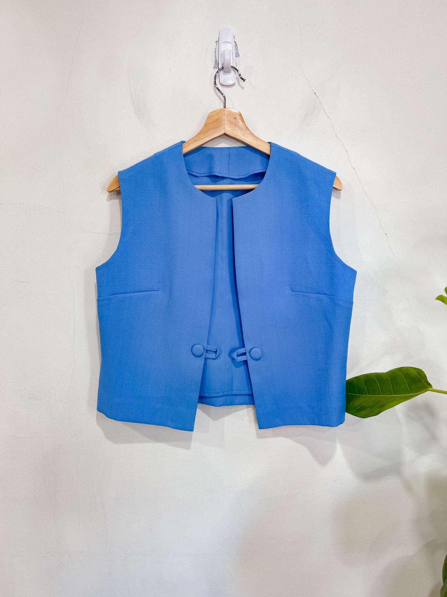 Vintage Blue Vest SOLD AS IS (Size S/M)