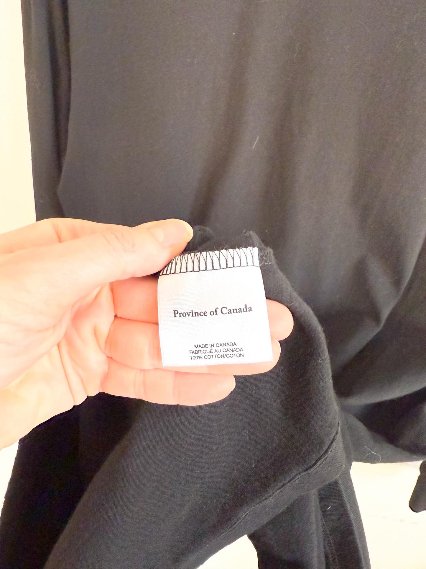 Province of Canada Long Sleeve Shirt Dress in Black (Size M)