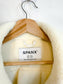 SPANX Fleece Jacket in Cream/Black (Size XL)