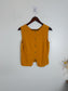 Eve Gravel Sustainable Linen Sleeveless Top in Mustard (Size S/M)