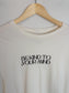 "Be Kind to Your Mind" T-Shirt in Off White (Size L)