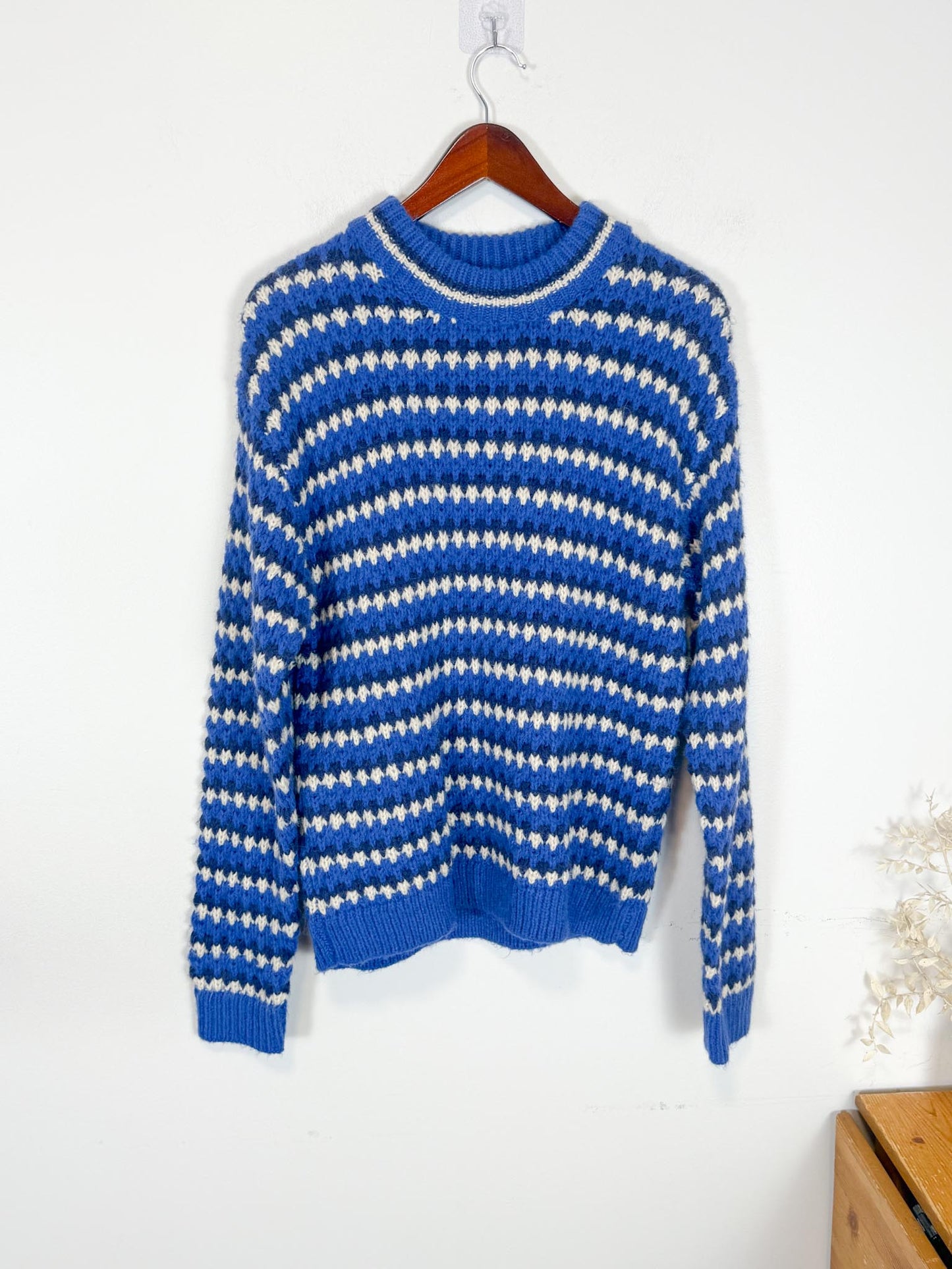 Rebecca Minkoff "Katerine Waved Stripe Knit Sweater" (Size M/L)