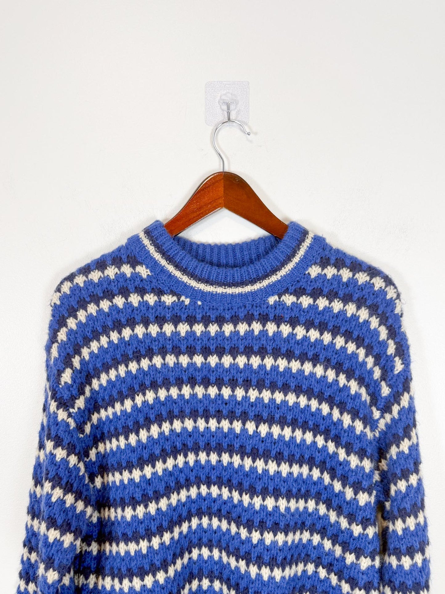 Rebecca Minkoff "Katerine Waved Stripe Knit Sweater" (Size M/L)