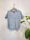 Madewell Chambray Short Sleeve Blouse SOLD AS IS (Size XS/S)