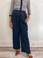 Oak + Fort Wide Leg Trousers in Navy (Size S)