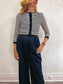 Oak + Fort Wide Leg Trousers in Navy (Size S)