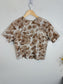 Vintage Cropped Floral Top (Size S)