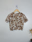 Vintage Cropped Floral Top (Size S)