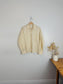 DJERF AVENUE "On the Go Shirt in Cream" (Size S/M)