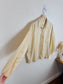 DJERF AVENUE "On the Go Shirt in Cream" (Size S/M)