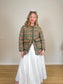 Rachel Zoe Checkered Chore Coat in Green/Red Check NWT (Size XS-M)