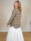 Rachel Zoe Checkered Chore Coat in Green/Red Check NWT (Size XS-M)
