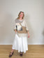 Diana Coatsworth Canadian Designer "Abstract Art Patched Upcycled Cashmere Sweater" (Size L-XXL)