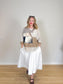 Diana Coatsworth Canadian Designer "Abstract Art Patched Upcycled Cashmere Sweater" (Size L-XXL)