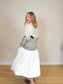 Diana Coatsworth Canadian Designer "Abstract Art Patched Upcycled Cashmere Sweater" (Size L-XXL)