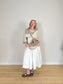 Diana Coatsworth Canadian Designer "Abstract Art Patched Upcycled Cashmere Sweater" (Size L-XXL)