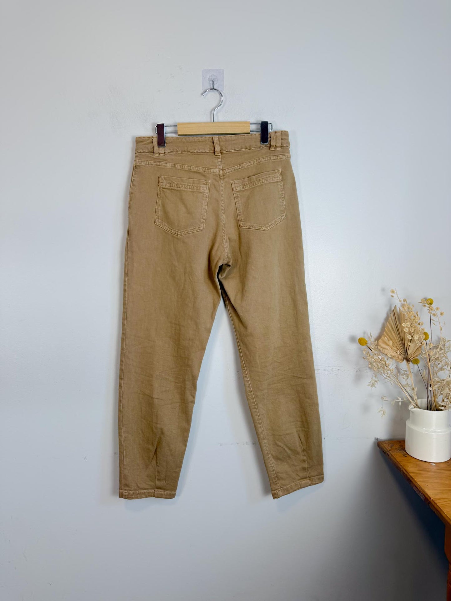 Sezane Cotton Pants in Brown (Size M/L)