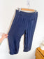 Kit & Ace Silk Cropped Pants in Navy (Size 8)