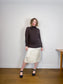 Babaton Alpaca Chunky Knit Turtleneck Sweater in Dark Brown (Size S/M)
