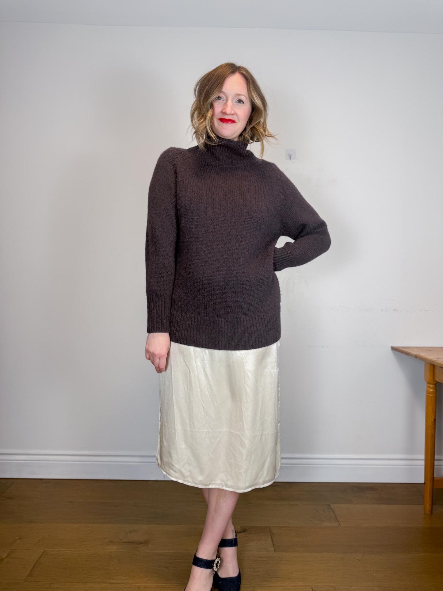 ALLSAINTS "Etta Silk Blend Dress in Off-White" NWT (Size M)