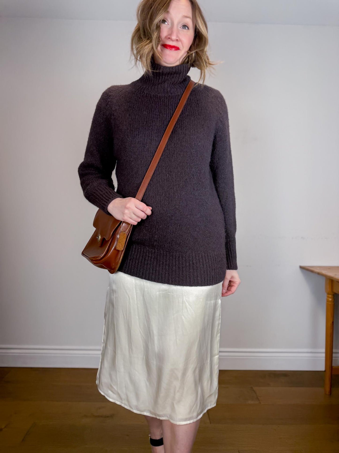 ALLSAINTS "Etta Silk Blend Dress in Off-White" NWT (Size M)