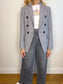 Dorothee Schumacher Double Breasted Blazer in Grey Plaid (Size S)