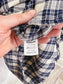 Adsum Sustainable "Classic Plaid Workshort in Navy/Cream" (Size L)