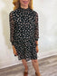 Madewell Floral Mini Dress in Black (Size S/M)