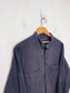 COS Collarless Button Down in Charcoal (Size L)